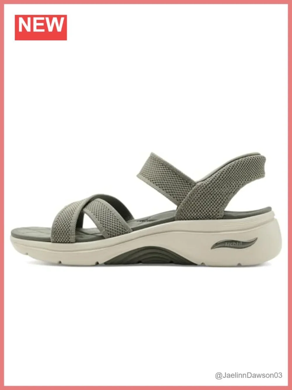 Womens Athletic Sandals Open Toe Slip On Double Strap Wedge Heel